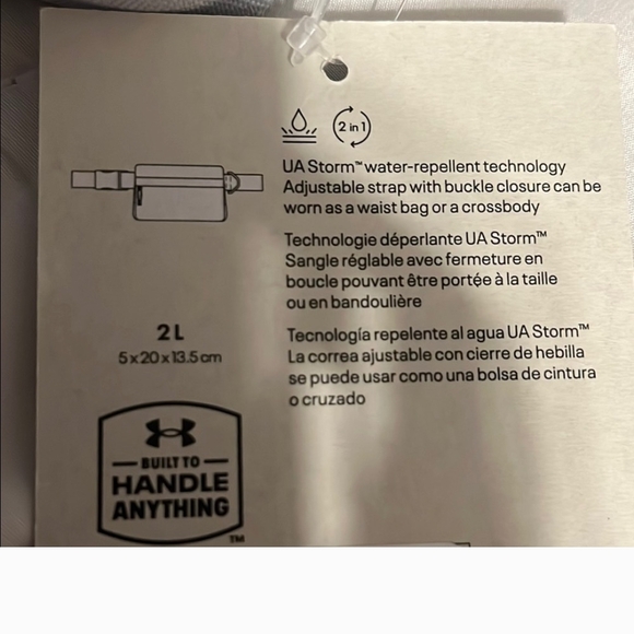 Under Armour Crossbody / Belt Bag Black or Gray - Picture 6 of 13